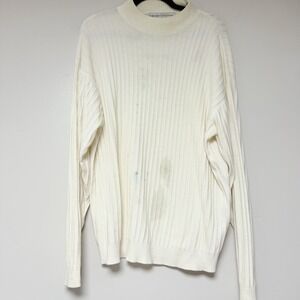 Henry Grethel Men's White‎ Sweater Size L